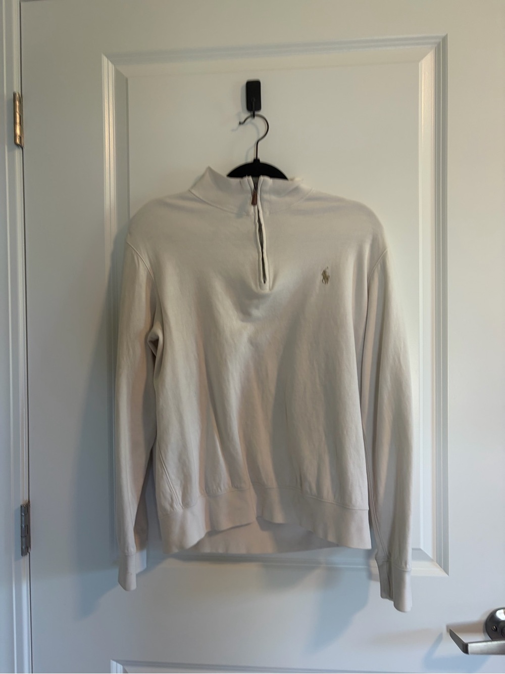Ralph Lauren Men's Cream Half-Zip Sweater